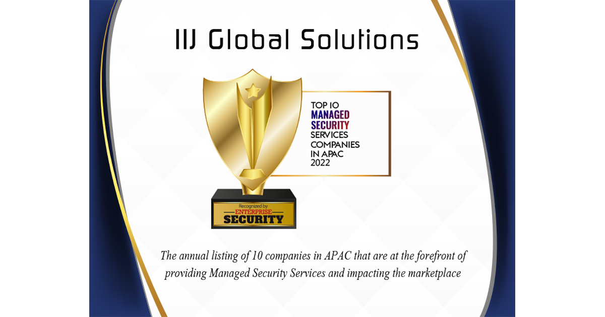 TOP10 MANAGED SECURITY SERVICES COMPANIES IN APAC 2022